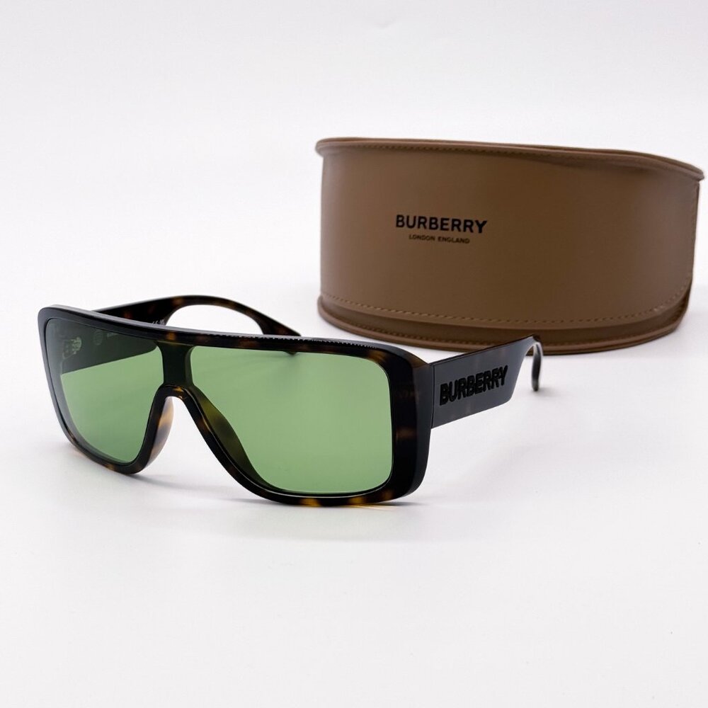 NEW BURBERRY BE4401U	3002/2 DARK HAVANA/GREEN MEN SUNGLASSES BURBERRY - Picture 2 of 11